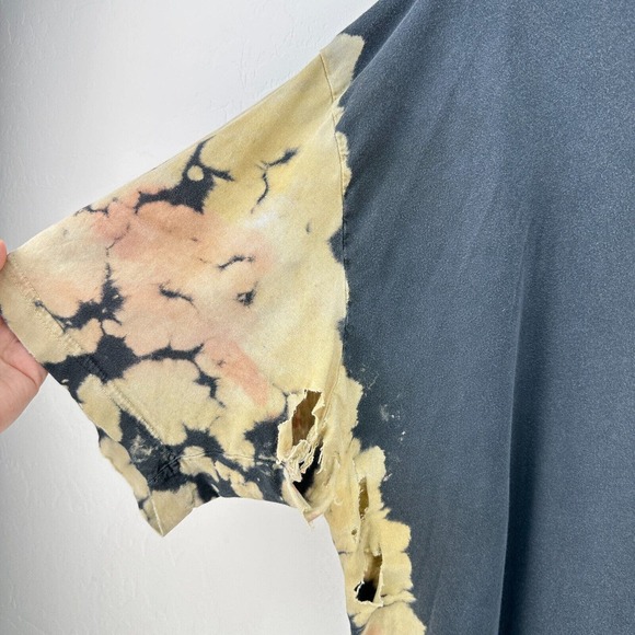 Jeffree Star Tshirt‎ Mens 2XL Black Tan Tie Dye Thrashed Short Sleeve Distressed - Picture 3 of 10